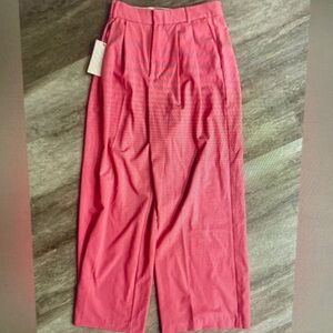 High-Waist Pink Trousers